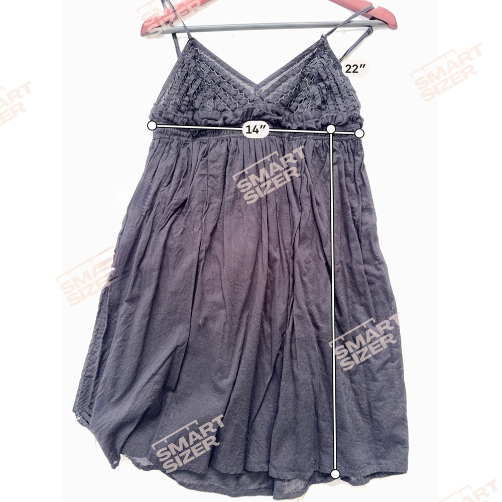 Zara TRF Baby Doll Beach Cover Black Dress. Size L - Picture 6 of 6